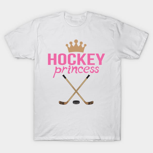 Hockey Princess T-Shirt by SaucyMittsHockey